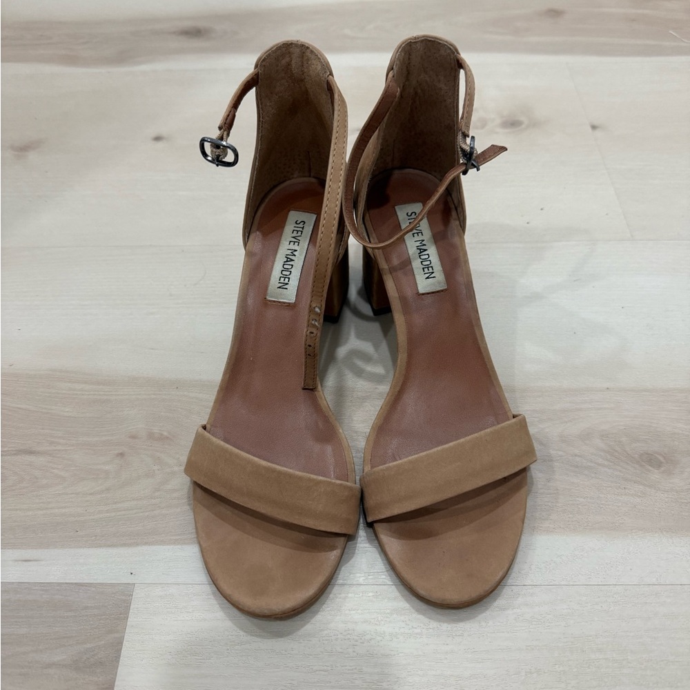 Steve Madden Brown Ankle Strap Heels